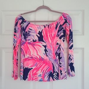 Lilly Pulitzer Off Shoulder Shirt